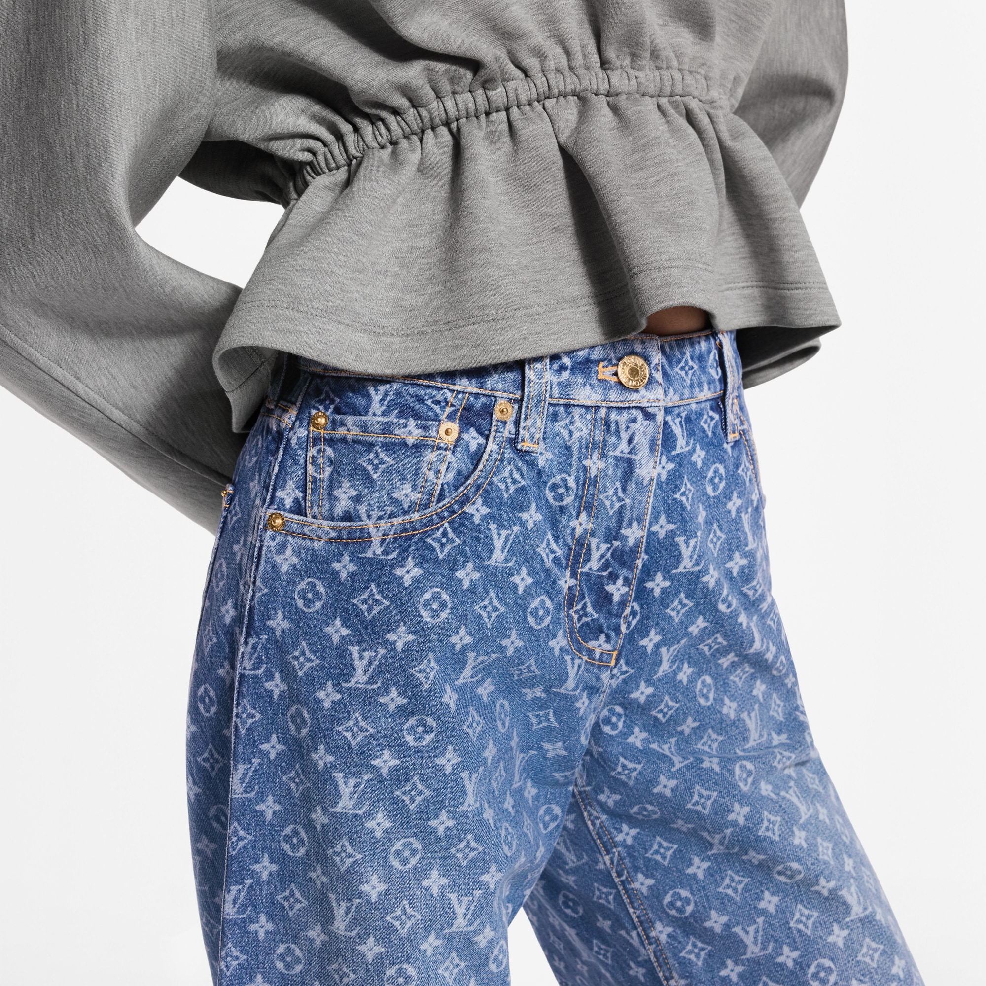 Monogram Flared Jeans - Ready-to-Wear | LOUIS VUITTON